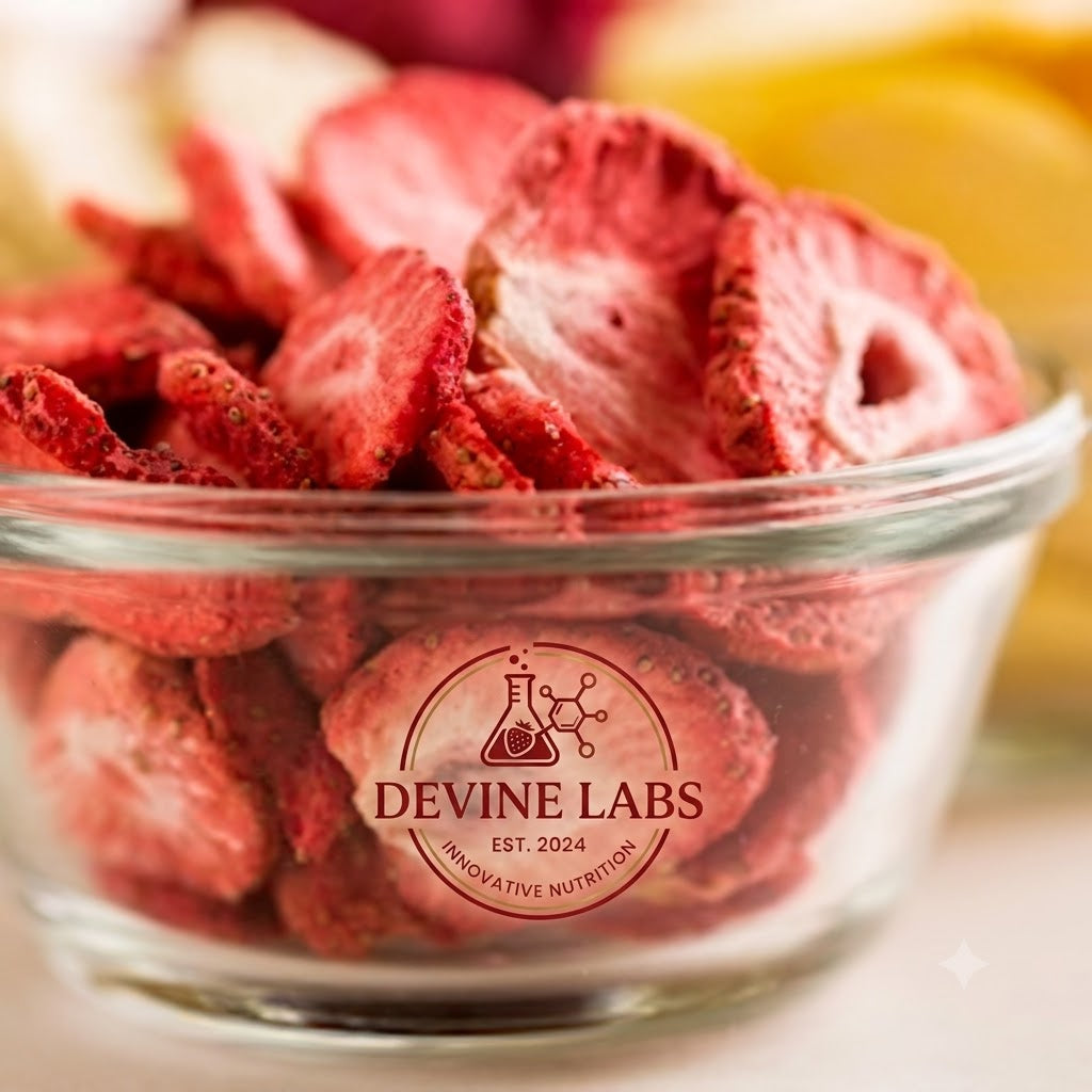 Freeze Dried Sliced Strawberries Can, 18 Servings