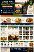 Family Meal Kits – 14 Day Food Pack - 42 Complete Meals • Two Weeks of Premium Family Favorites