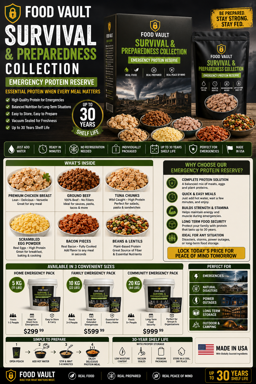 Survival & Preparedness Collection - Essential Protein When Every Meal Matters